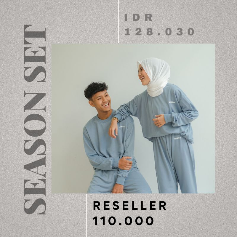 SEASON SET - Promo 10.10 Family Set Setelan Olahraga Daily Wear Sweater Jogger Unisex Kekinian Murah