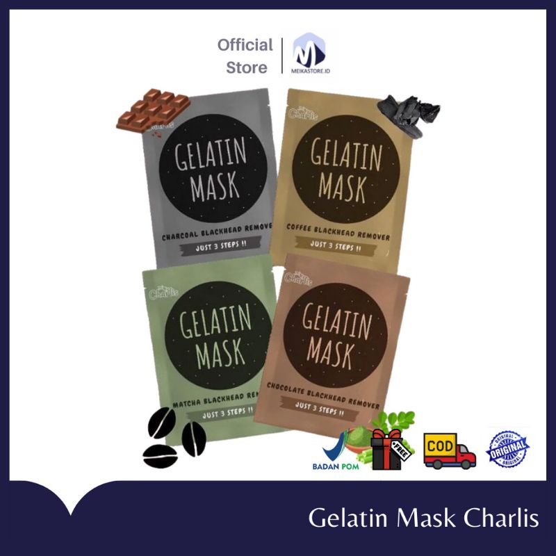MASKER KOMEDO/ MASKER GELATIN CHARLIS BPOM