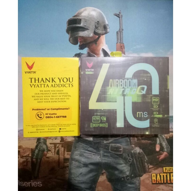 VYATTA Airboom Nitro Q TWS Bluetooth Earphone - Gaming Mode 40ms, RGB.