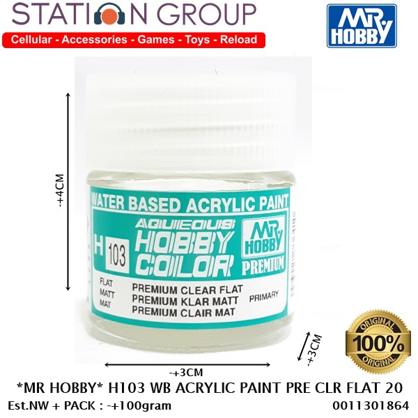

MR HOBBY H103 MR AQUEOUS PREMIUM CLEAR FLAT - CAT ACRYLIC AIRBRUSH MODEL KIT