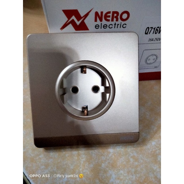 STOP KONTAK DECORA GOLD NERO