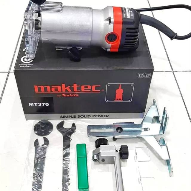 Mesin Profil Maktec MT 370 - MT370 Trimmer 6 mm 1/4 inch