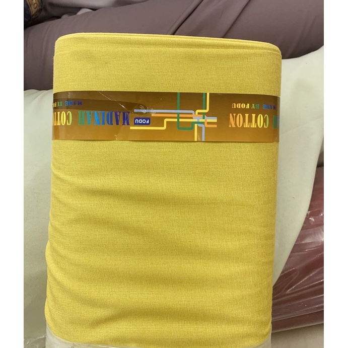 Kain KATUN MADINAH / MADINAH COTTON ( fodu ) SERI 1-Lemon
