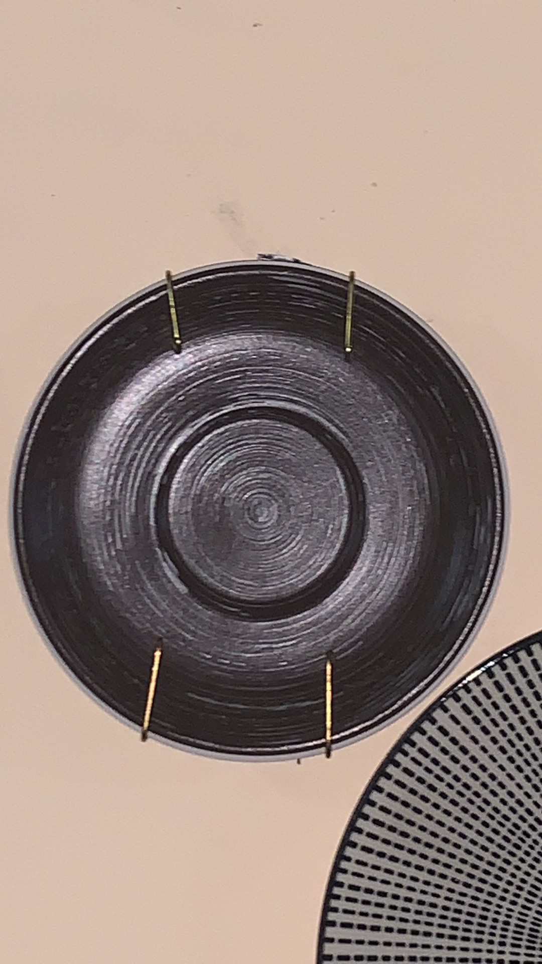 Brewsuniq - Brown Swirl Saucer L / Tatakan Gelas