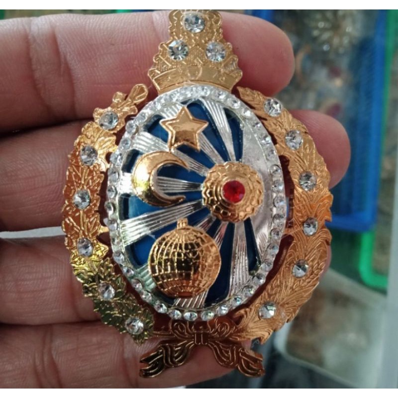 Jual Bros Pin Lambang Logo Kraton Surakarta Kuningan Mewah Shopee