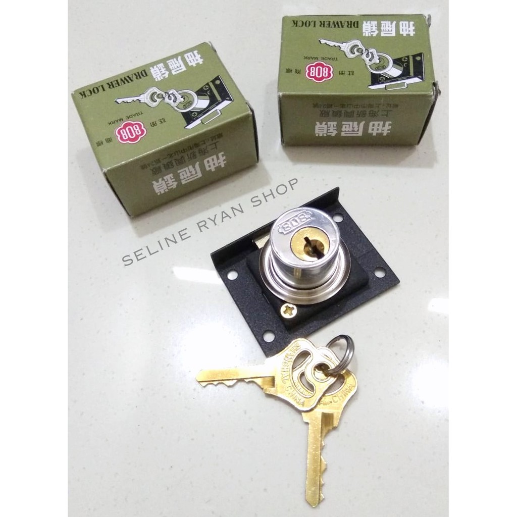  Kunci  Laci Lemari  Drawer Lock Shanghai 808  Tipe HL502P 