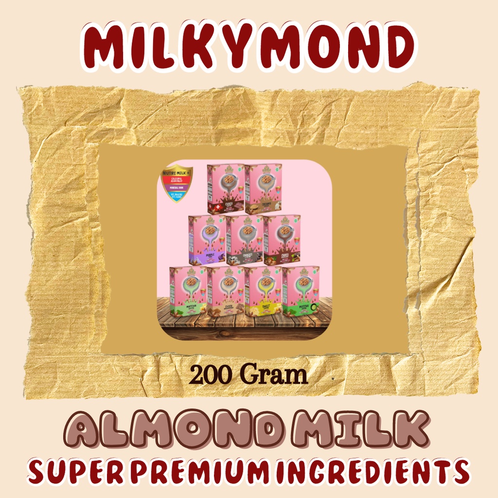 Pelancar dan Pengental ASI Susu Almond MILKYMOND Milkymond 200 Gram ASI BOOSTER