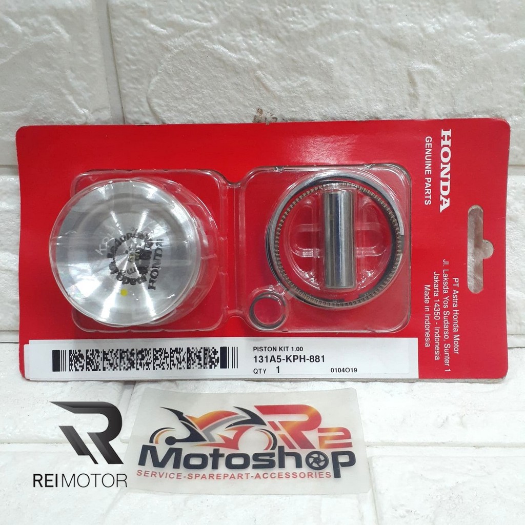 Jual PISTON KIT KARISMA SUPRA X 125 OVERSIZE 100 ORI AHM 131A5KPH881