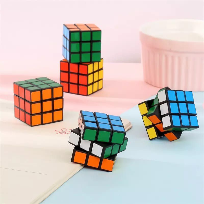 Mainan Rubic 3x3 Rubik Games Kubus Full Color Magic Cube Mainan Rubik