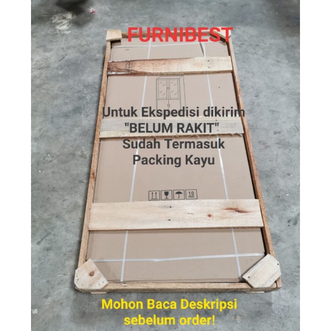 Lemari Arsip Filling Cabinet 1/2 Kaca Pintu  C110