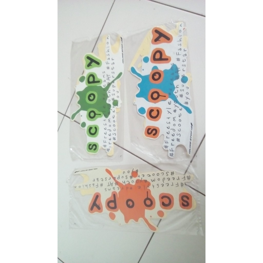 striping stiker lis motor honda scoopy 2017 playful