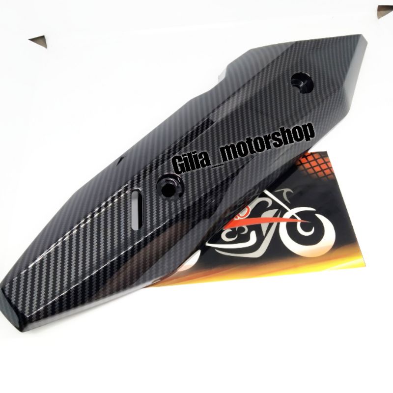 Tutup Cover Knalpot Carbon Kilap Import Vario 125 -150 New Zoro Fine Original