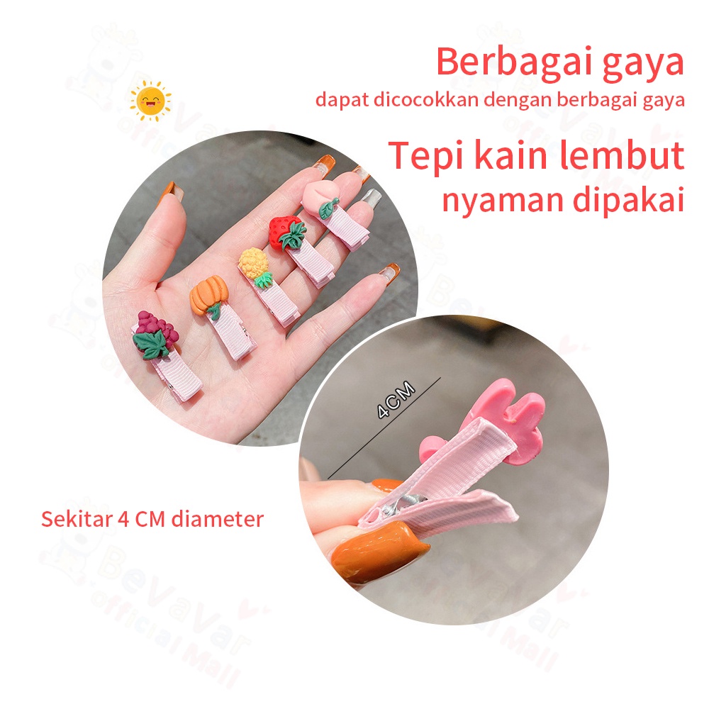 BEVAVAR 10 Pcs Set Jepit Jepitan Rambut Anak Korea Hair Clip Aksesoris Rambut Anak