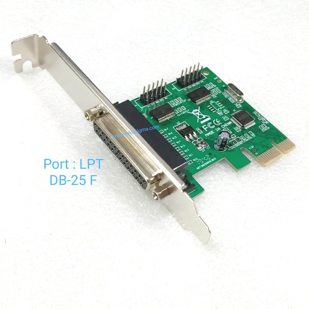 PCI EXPRESS 1X PARALLEL LPT PRINTER I/O DB-25 F CARD