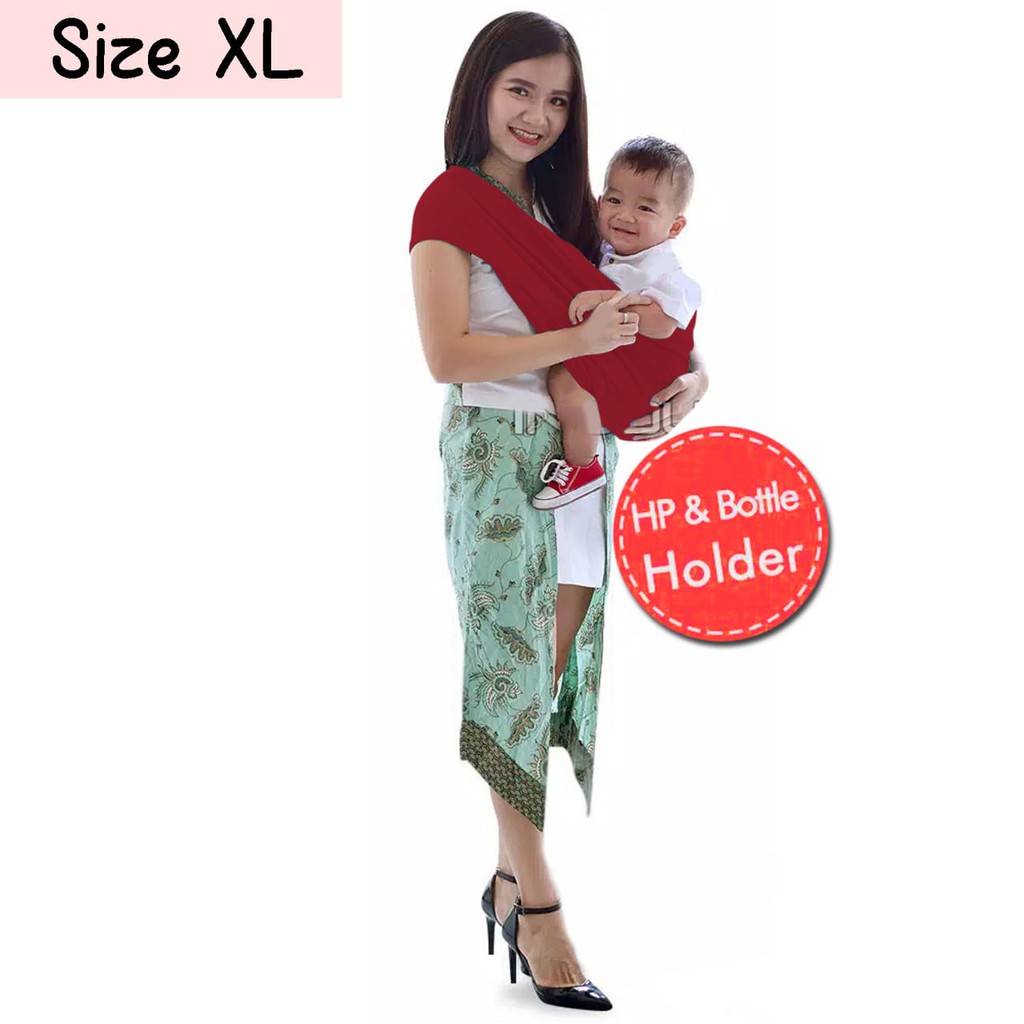 Diskon Gendongan Bayi selendang Bayi Praktis BY 44 GB Polos Ukuran XL