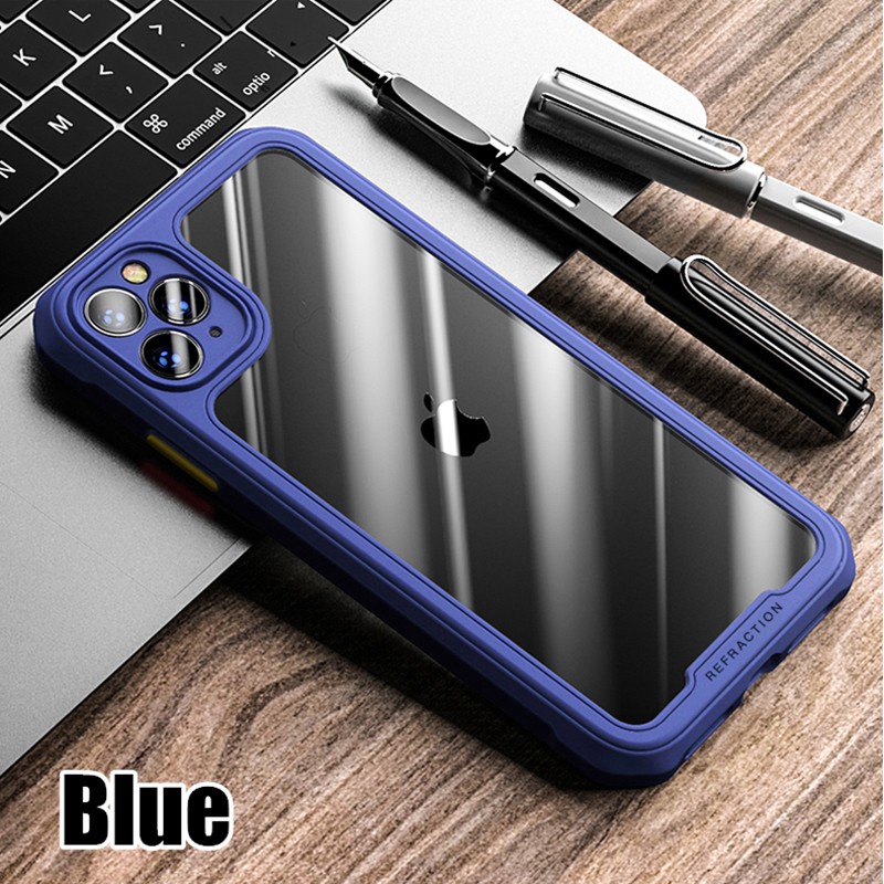 Case Pelindung Lensa Bahan TPU Transparan anti Jatuh Untuk iphone 7 8 plus X XR XS Max 11 Pro Max