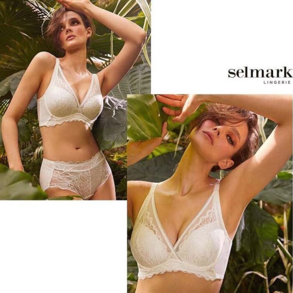 Bra Wanita SELMARK Lingerie Set [SIZE 38-40]-White