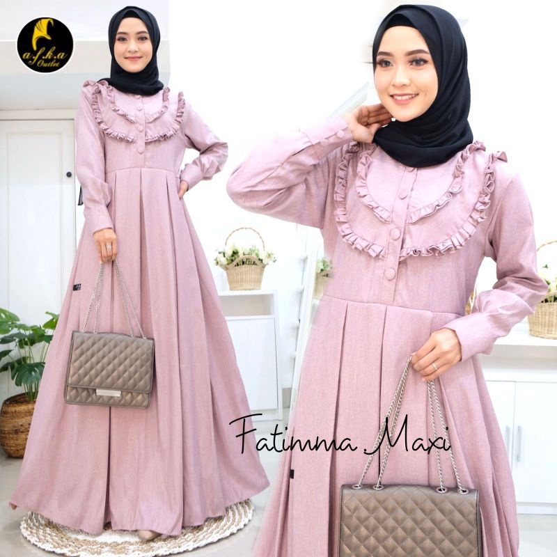 Fatimma maxy ori Afka hijab gamis madina premium