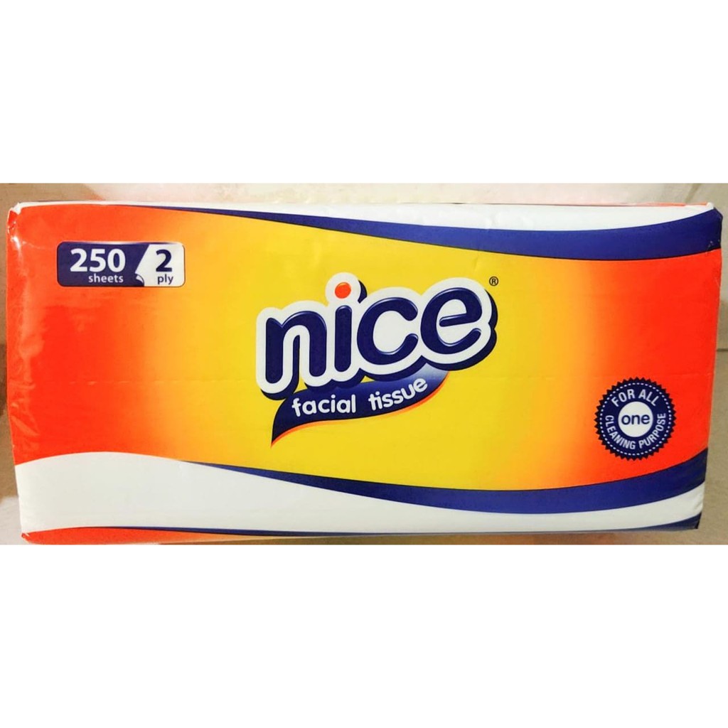Cuancuy - Tissue Nice Tisu 250 Sheet Tisue Wajah Tisue Kamar Mandi Tisue Facial Soft 2ply Termurah-250 SHEET/ 2PLY