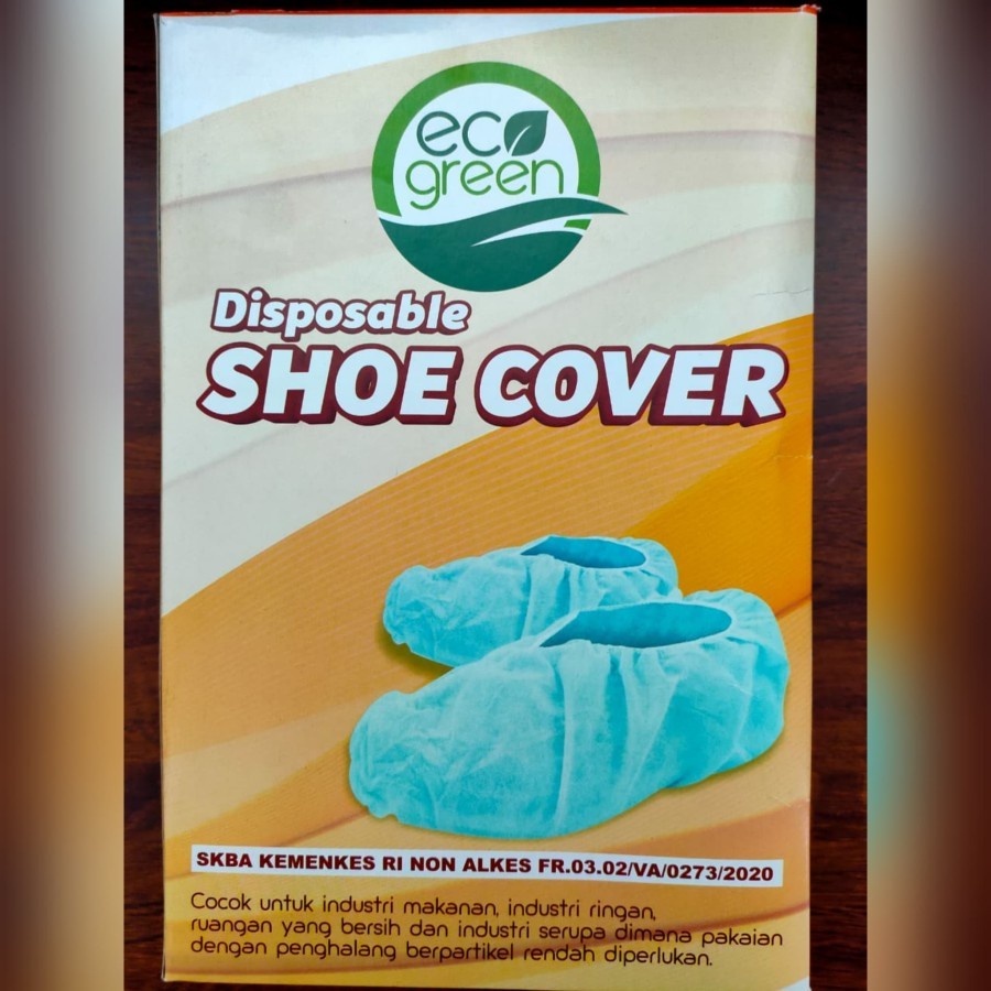 shoes cover eco green disposable / cover sepatu