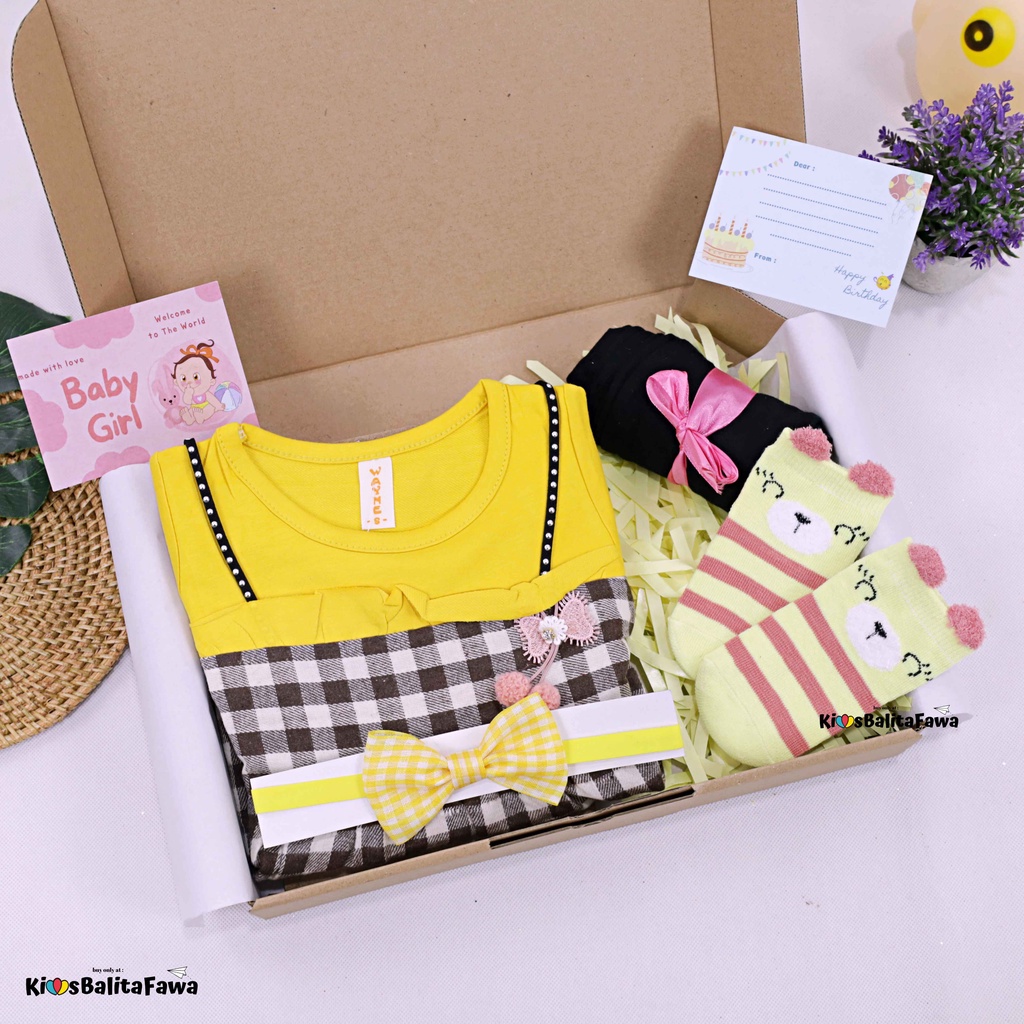 [ICY] Hampers Set Baby Girl 0-18 Month / Hadiah Kado Lahiran Perempuan Baby Dres New Born Bulan Gift