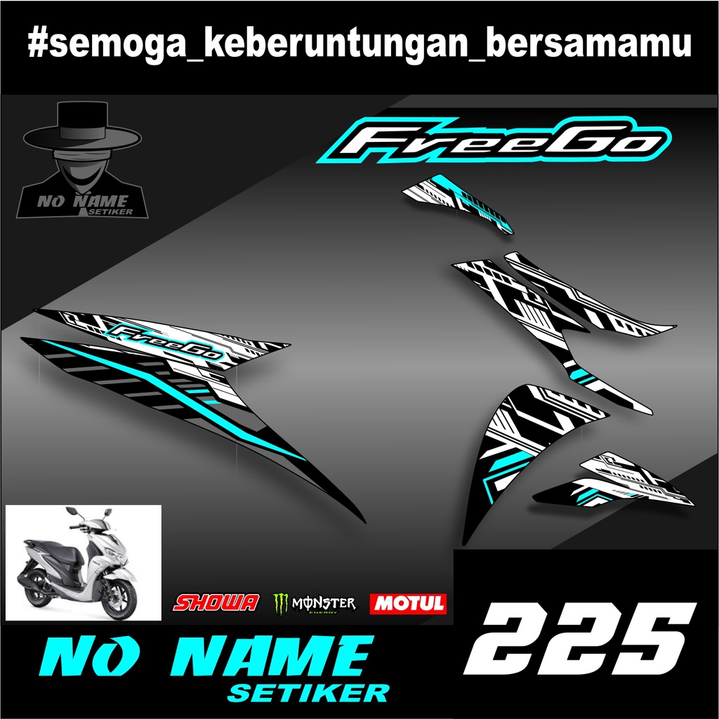 Striping FreeGo (225) 2017 2018 2019 2020 2021 stiker sticker setiker