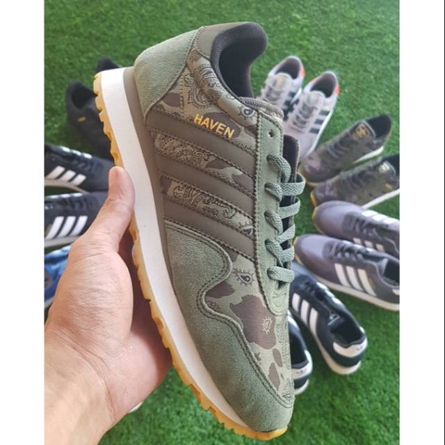 ADIDAS HAVEN CAMO GREEN ARMY MADE IN INDONESIA
