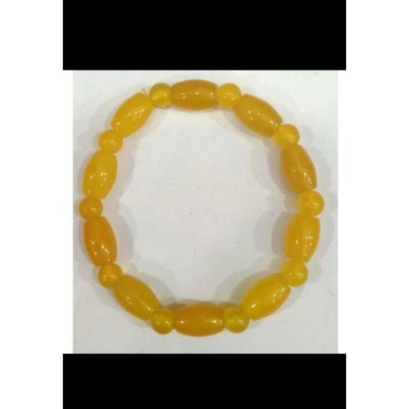 Gelang batu giok oval impor