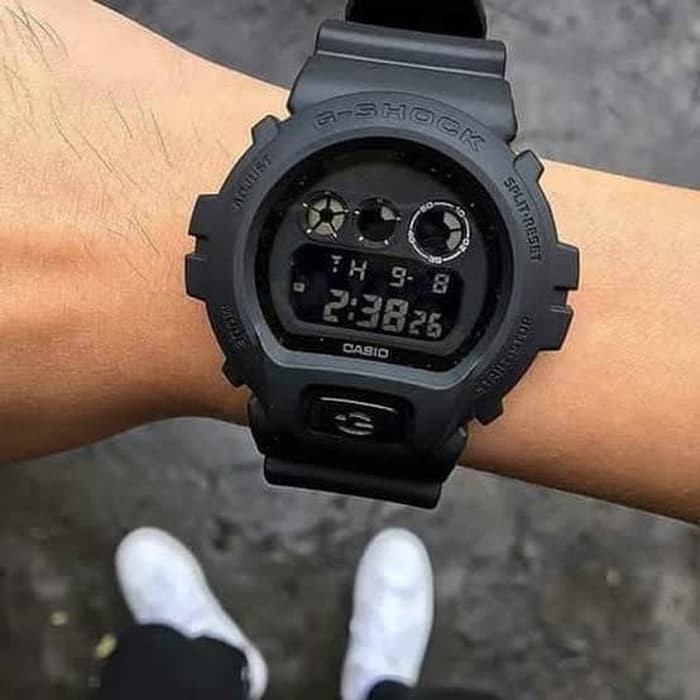 Casio G Shock Dw 6900bb 1dr Water Resistance 0m Black Resin Band Shopee Indonesia