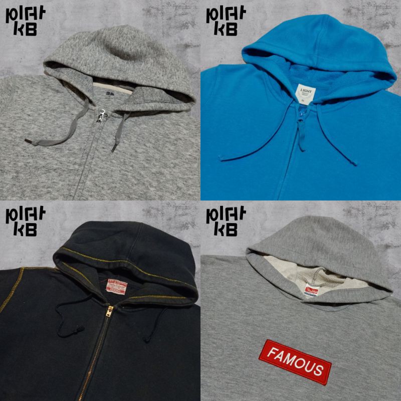 SWEATER HOODIE SECONDBRAND MURAH UNIQLO / LEVI'S / FAMOUS PRINTSTAR