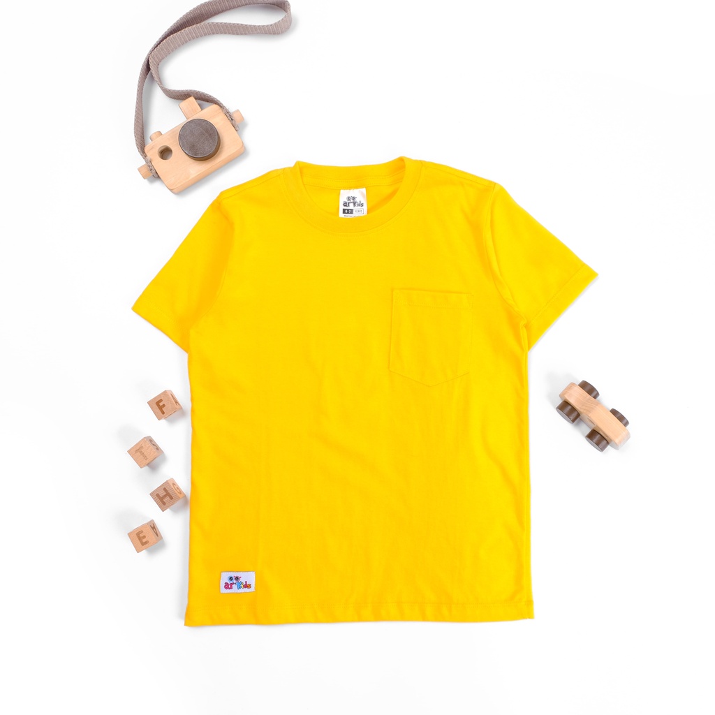 Kaos Anak Saku Basic Cotton Combed 30s Laki-laki/Perempuan (Pocket Tee Cotton Combed 30s Premium Unisex)