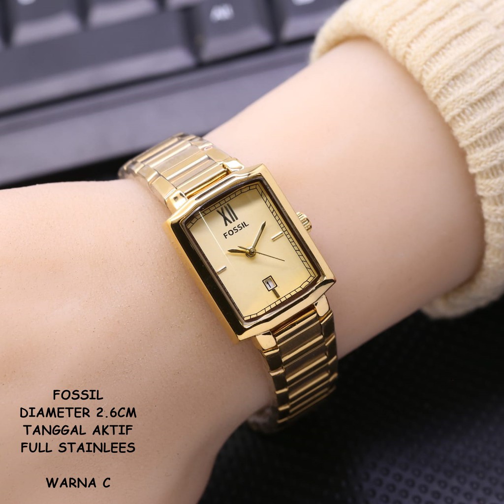 Jam Tangan Wanita/Cewek Fashion Capsul Full Stainless Tanggal Aktif