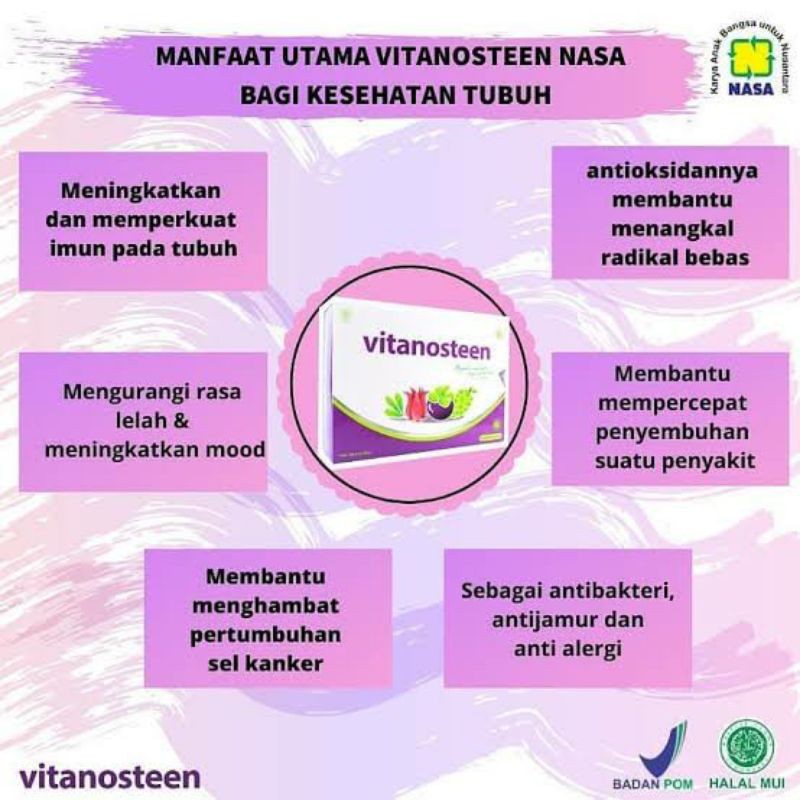 

VITANOSTEEN isi 20 sachet@10 gram