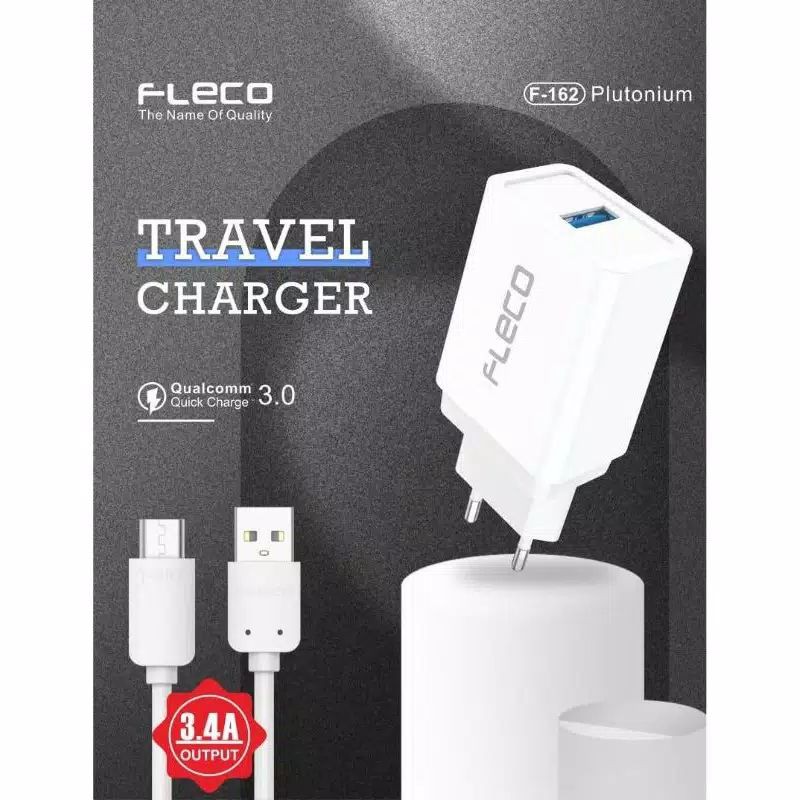 TRAVEL CHARGER FLECO 3.4A 1USB TC CASAN FLECO MICRO 3.4A F-162