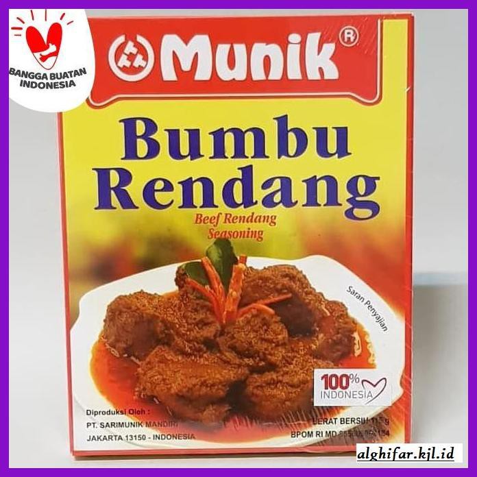 

gnidderdsaus- munik bumbu rendang 115 gr -asliiiiii.