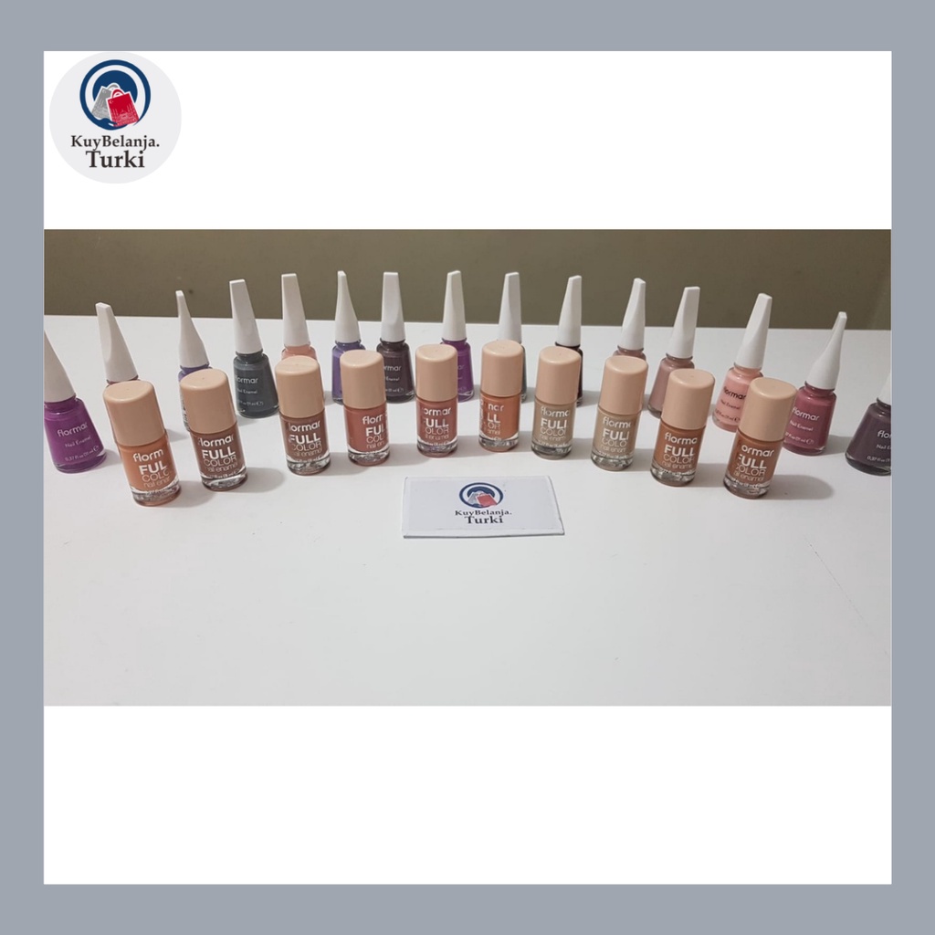 Kutek Halal Flormar/Flormar Nail Enamel 100% ORIGINAL/kutek turki/kutek murah | FC dan JL Edition |
