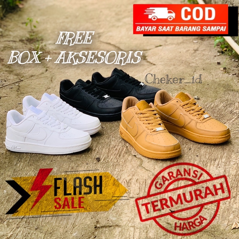 SEPATU SNEAKERS PUTIH PRIA &amp; WANITA FULL WHITE BLACK HITAM POLOS BROWN TAN COKLAT SEPATU WANITA SEPATU PRIA SEPATU SNEAKERS ANAK PEREMPUAN SNEAKERS ANAK LAKI LAKI SEPATU CASUAL
