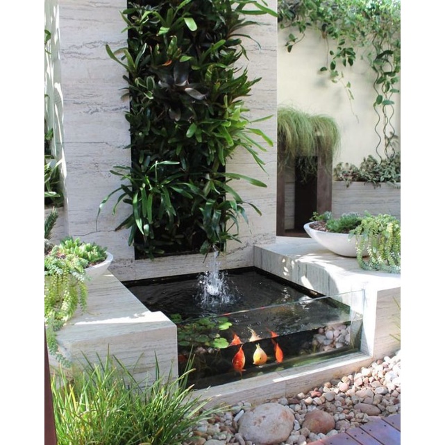 kolam ikan koi - kolam ikan minimalis kaca - kolam kaca - produk kolam ikan