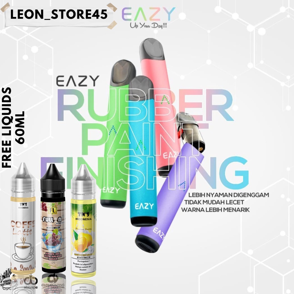 pods eazy terbaru gratis liquide 60ml podmod siap pakai 100% original.