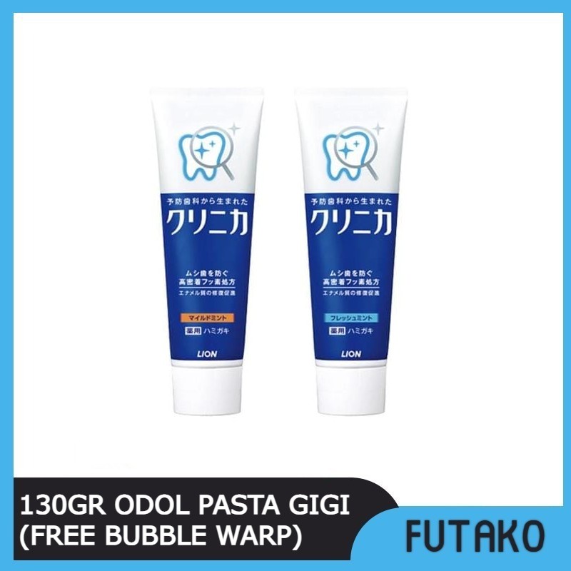 FUTAKO LION PC Clinica Toothpaste 130 gram Japan Odol Pasta Gigi Jepang Original