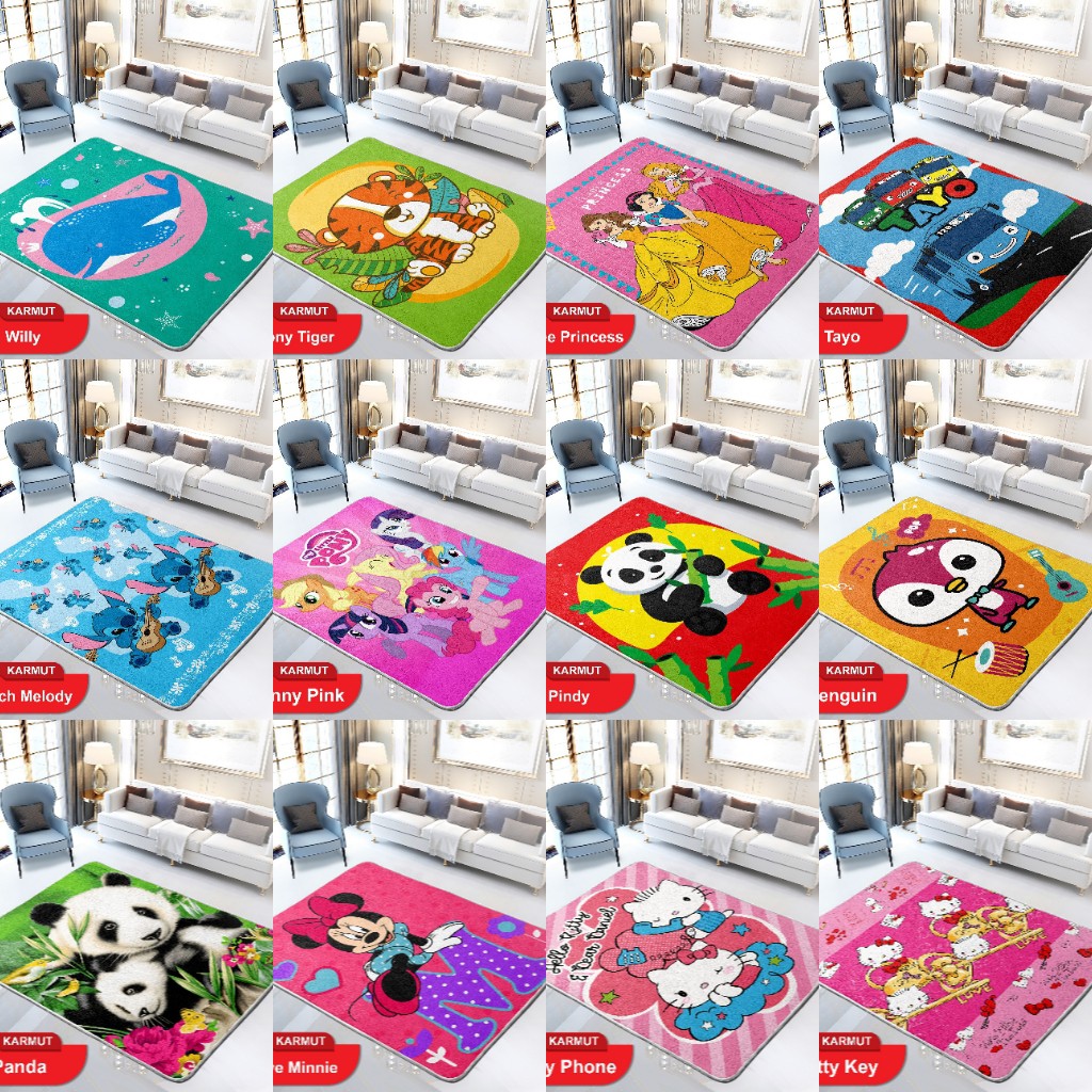 Karpet Selimut Internal - Karmut Internal - Karpet Selimut Murah Internal Motif Kartun Karakter
