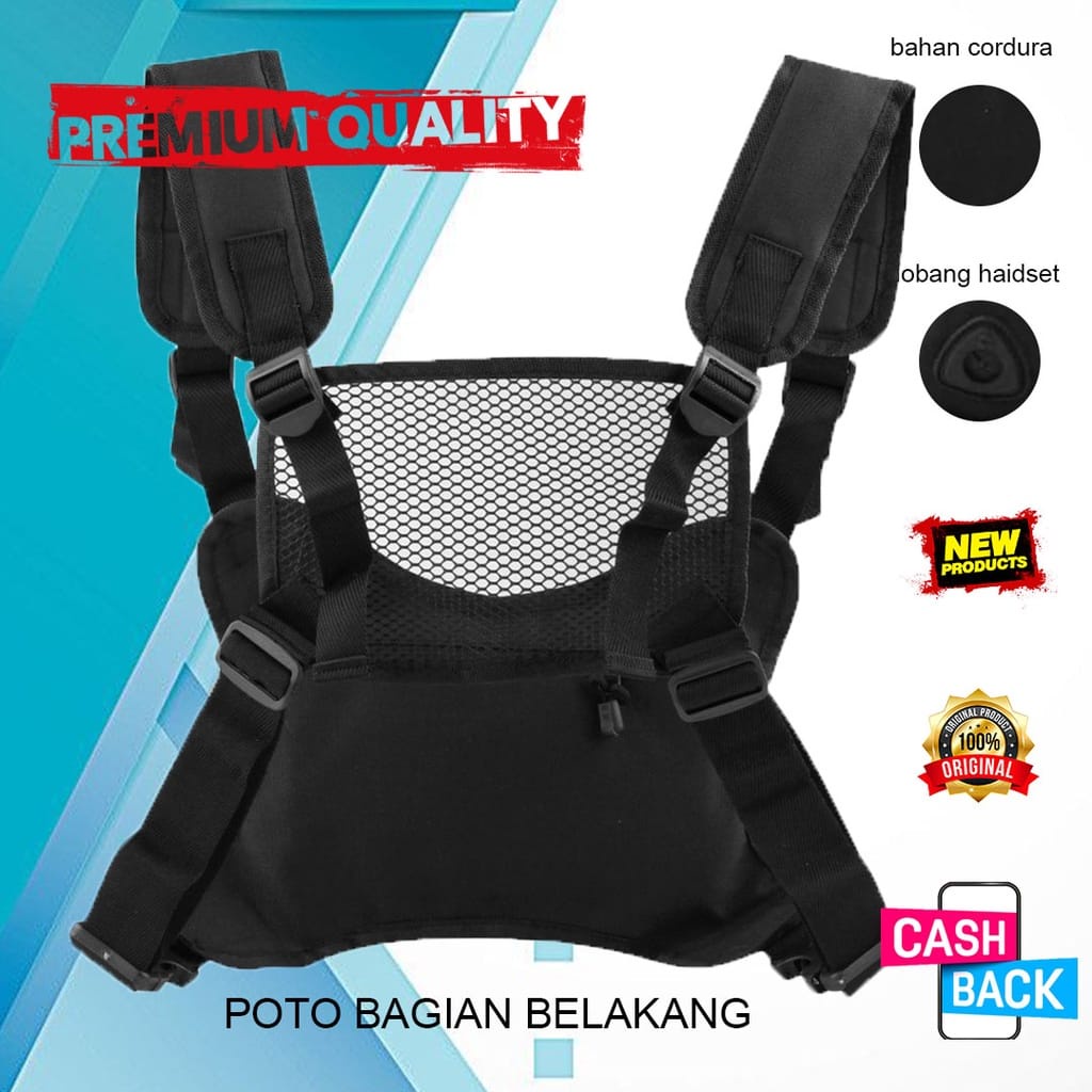 Chest Bag Tas Dada Premium Selempang Pria Depan