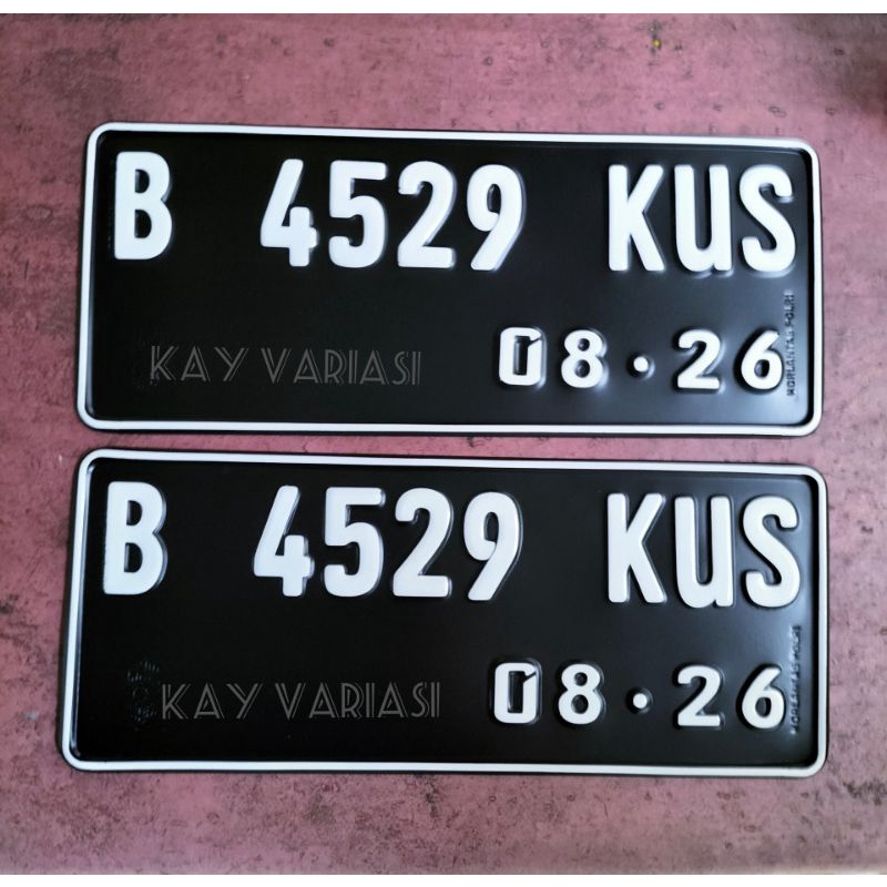 Plat Nomor Motor Font Baru