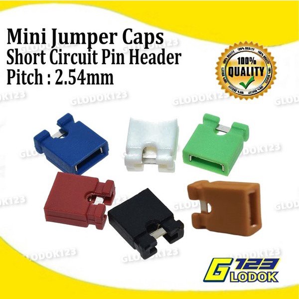 Short Circuit Pin Header Mini Jumper Caps Connector Konektor 2.54mm