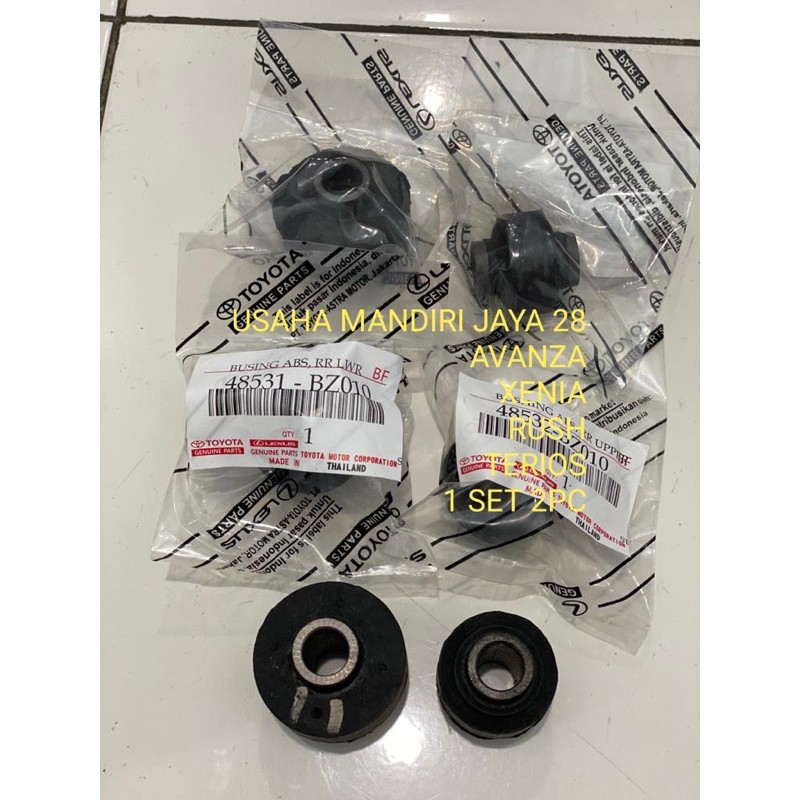 KARET SHOCK BREKER ATAS BAWAH 1SET 2PC AVANZA XENIA RUSH TERIOS ORIGINAL BUSHING SHOCK BREKER AVANZA