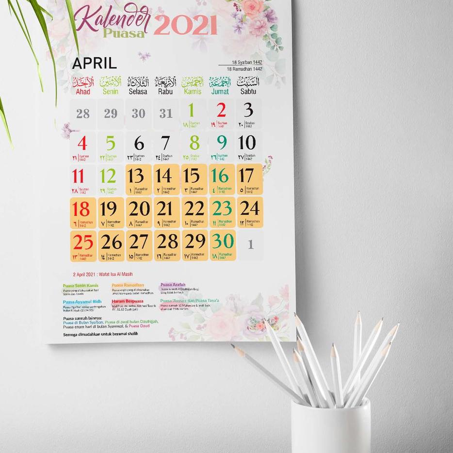 

Terlaris 7IN 2021 Kalender Puasa, Kalender Dinding SPIRAL dan KLEM BESI Masehi Hijriyah ukuran A3+ T