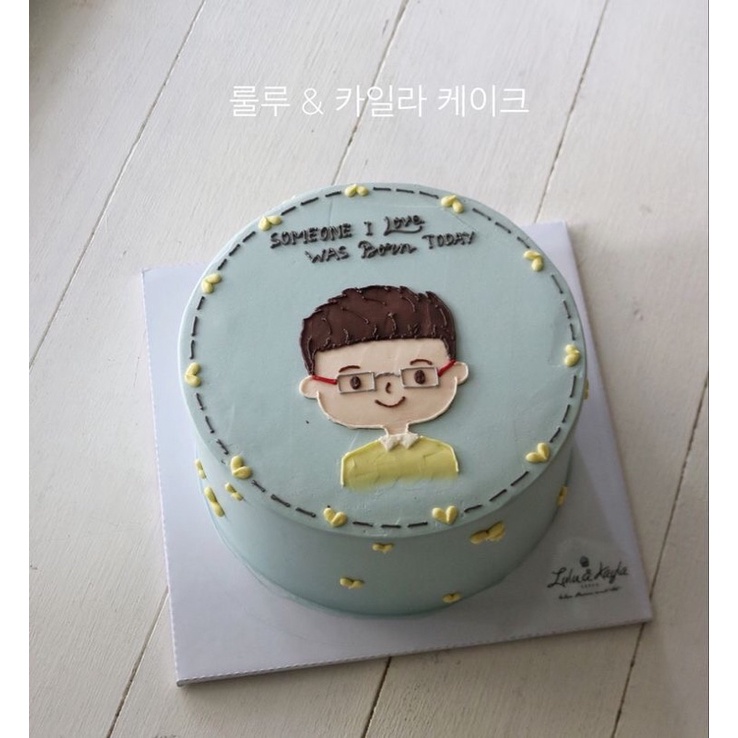 

Korean Style Buttercream Cake - Abstract Boy and Girl Character Birthday Cake - Kue Ulang Tahun Bogor Murah - Kue Tart Karakter Kekinian ala Korea