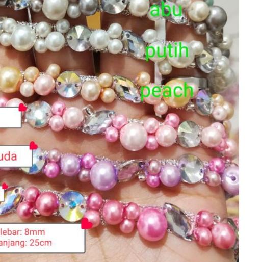 ➵ Payet mutiara rangkai 8mm ☑
