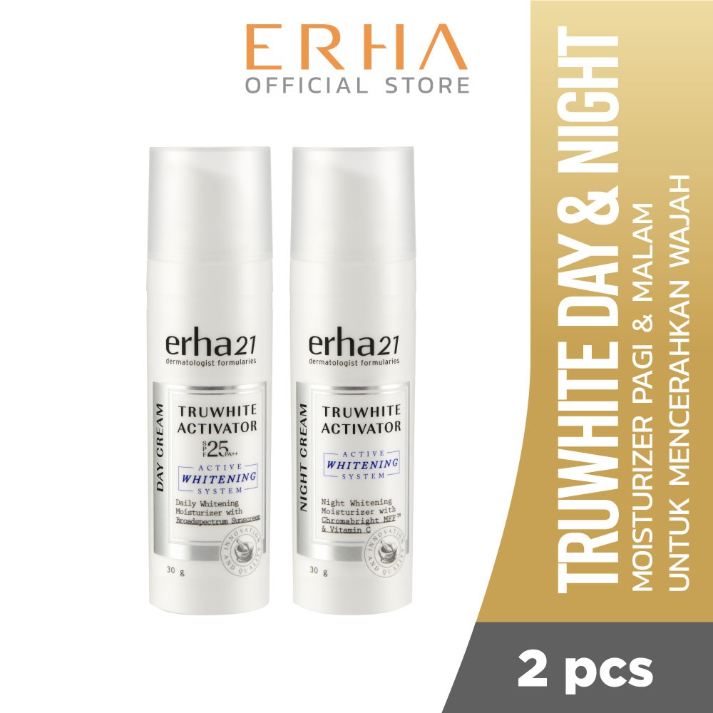 Erha VP Truwhite Day & Night Cream - Krim Pemutih Wajah Pagi & Malam