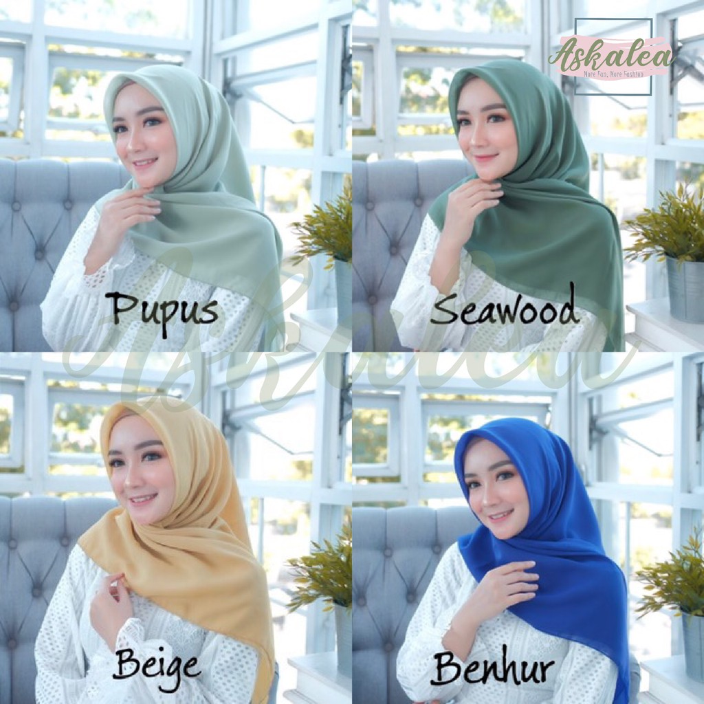 Contoh Variasi Cara Pakai Kerudung Bella Square